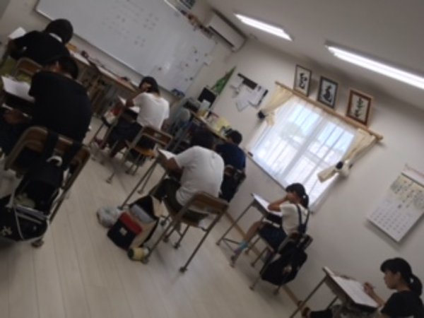 学習塾黎明にて、県下一斉模試受験❗️の画像